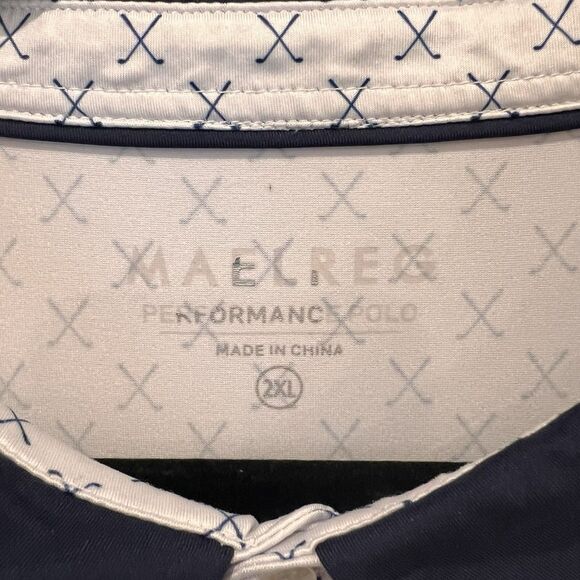 MAELREG GOLF CLUB PRINT PERFORMANCE POLO SHIRT MEN-2XL.  EUC - Picture 2 of 10